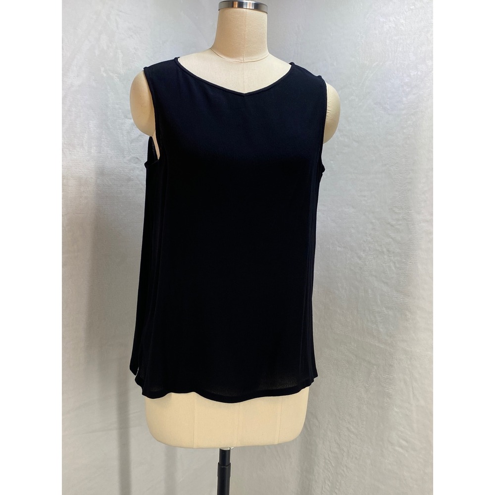 David Dart Sleeveless Black Tank Top Casual Layering Basic Versatile Career